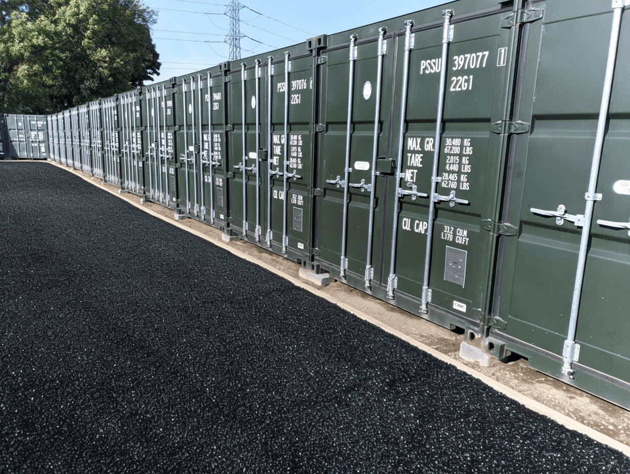 EXO Storage containers in Cramlington